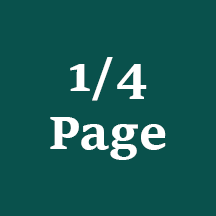 1/4 Page Advertisement - Vertical or Horizontal