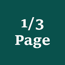 1/3 Page Advertisement - Vertical or Horizontal