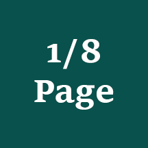 1/8 Page Advertisement - Horizontal