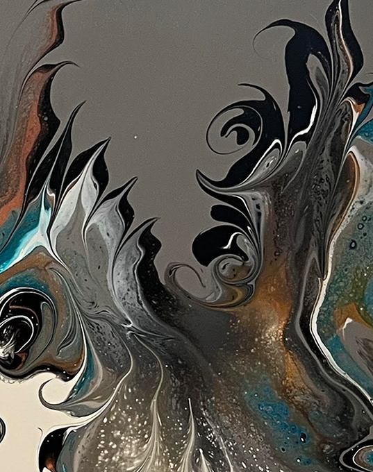 FLUID ART (ACRYLIC PAINT POUR) - SPLIT DUTCH POUR