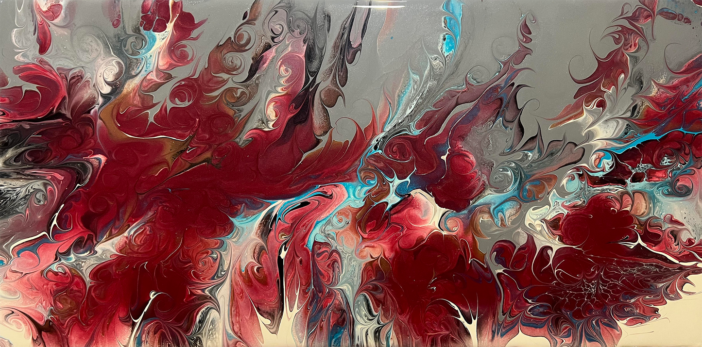 FLUID ART (ACRYLIC PAINT POUR) - SPLIT DUTCH POUR